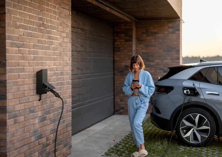 borne femme voiture recharge garage artyseo