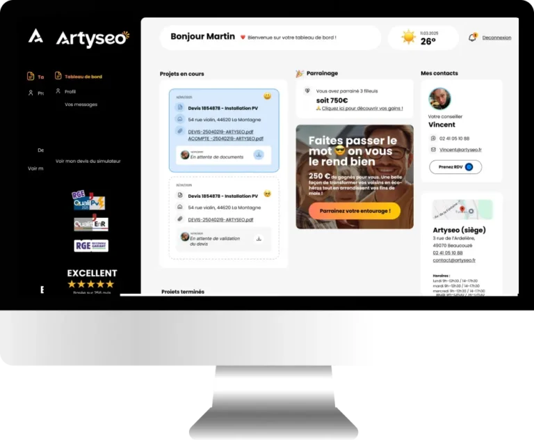 espace client artyseo