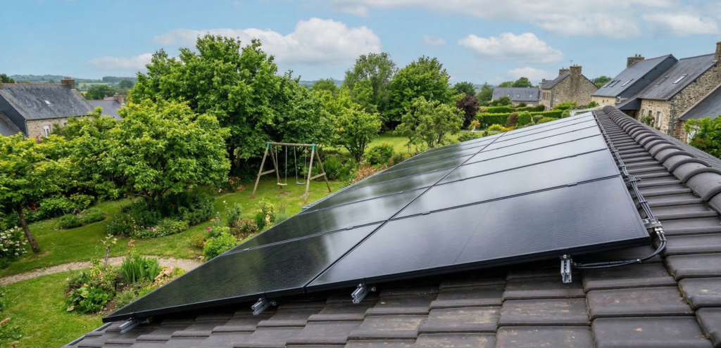 panneaux solaires toiture maison de famille balancoire grand ouest france artyseo