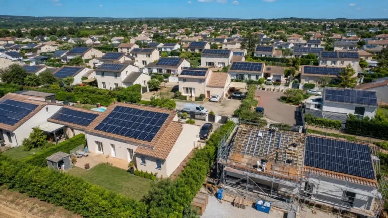 quartier residentiel solaire