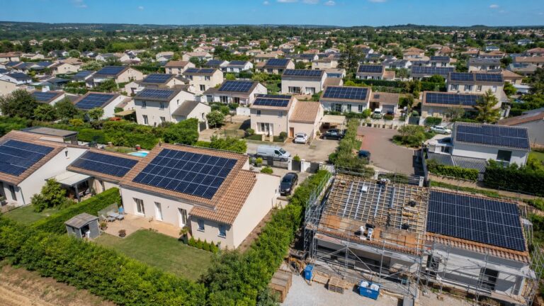 quartier residentiel solaire