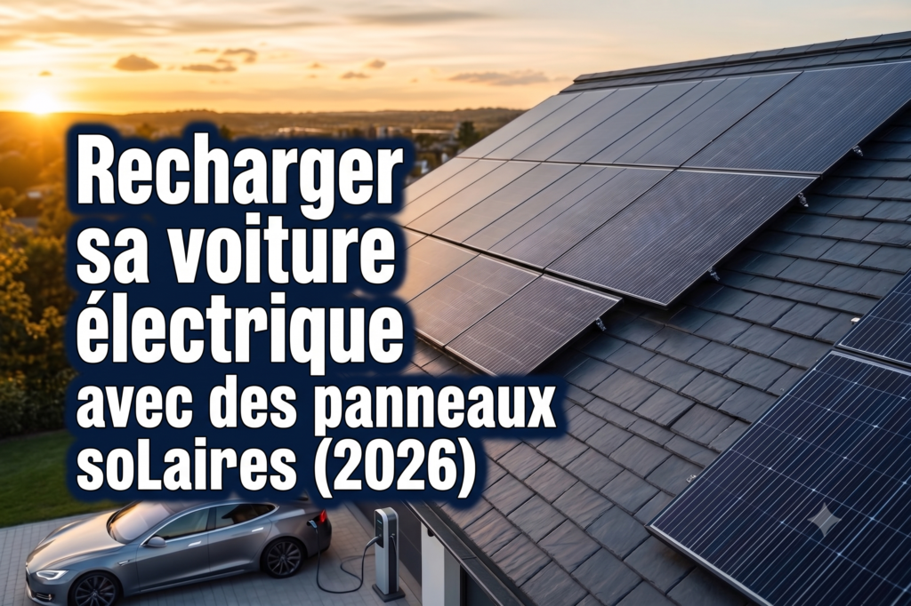 recharger sa voiture électrique avec des panneaux solaires (2026)