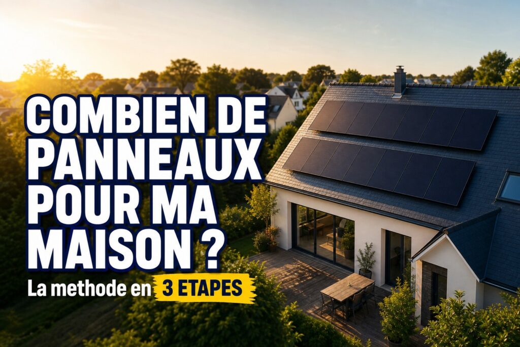 combien de panneaux solaires pour une maison calcul 2026