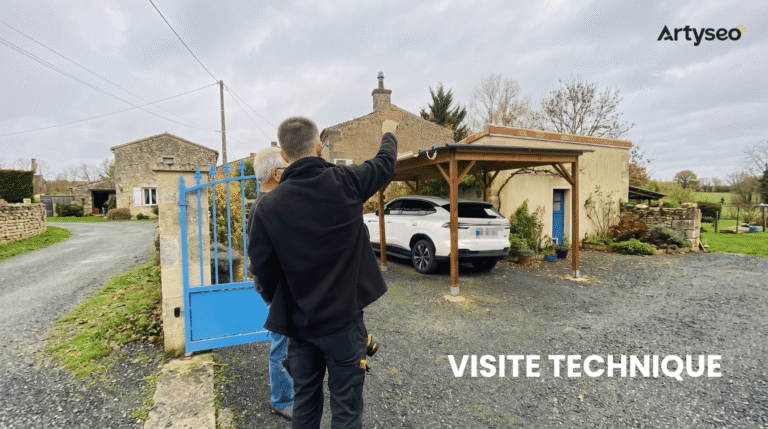 visite technique jules chantier Artyseo visite maison client photovotaique